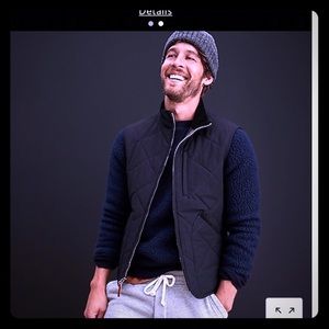 Men’s J Crew vest quilted, NEW